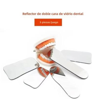 5 Piece Intraoral Mirror Set - Professional Orthodontic Photography | Dual-Sided Reflector for Clinical Dentists | High-Quality Dental Occlusal Mirrors - Buy Online on GoSupps.com