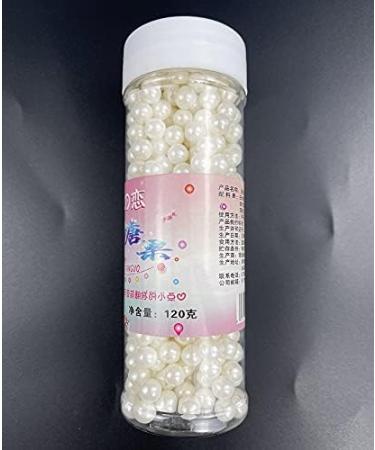 Sprinkles Pearl Sugar 7mm Candy 120g/ 4.2oz Baking Edible Cake Decorations Cupcake Toppers Cookie Decorating Ice Cream Toppings Celebrations Shaker Jar Wedding Shower Party Christmas Supplies White - Buy Online on GoSupps.com