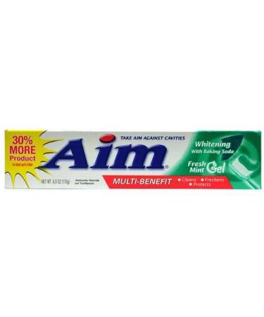 Aim whitening Mint Gel Toothpaste W/Baking Soda Case Pack 24