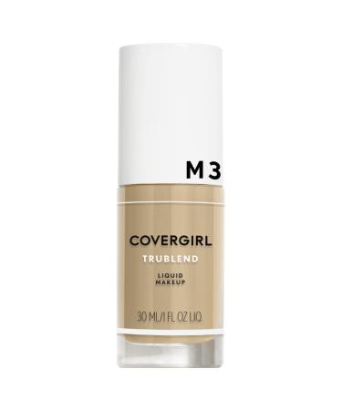 Covergirl Trublend Liquid Foundation  M3 Golden Beige  1 Fl Oz (Packaging May Vary) 1 Fl Oz (Pack of 1) GOLDEN BEIGE