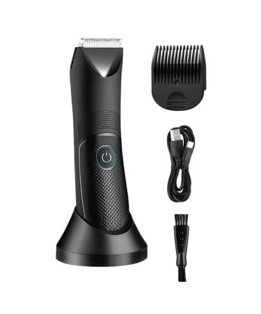 Hair Clippers for Men Groin Area Hair Trimmer Lawn Mower Ceramic Blade Waterproof Wet Dry Clippers Pubic Armpit Body Hair Razor