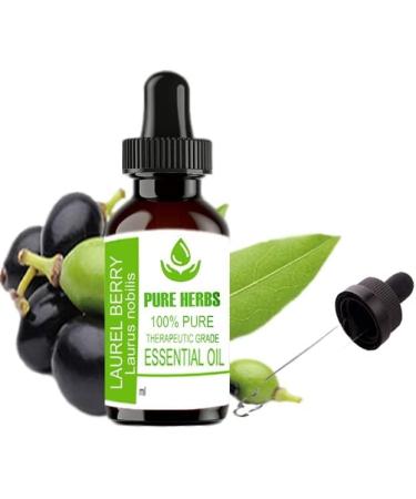 Buy Pure Herbs Laurel Berry Essential Oil (Laurus Nobilis) 10ml | 100% Pure & Natural | International Shipping Available - Buy Online on GoSupps.com