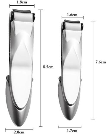 5 Colors Nail Cutter Toenail Clippers and Fingernail Cutters Ergonomic Splash-Proof Stainless Steel Home Nail Clipper for Women - Buy Online on GoSupps.com