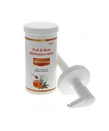 CareMed Foot & Leg Wellness Cream Milk & Honey 450ml with dispenser