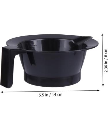 STOBAZA Kit de 4 Bols de Teinture Capillaire Plastique Poign e Antistatique Noir Taille Moyenne pour Salon et Utilisation Professionnelle Outil de Coloration Cheveux sans Gaspillage - Buy Online on GoSupps.com