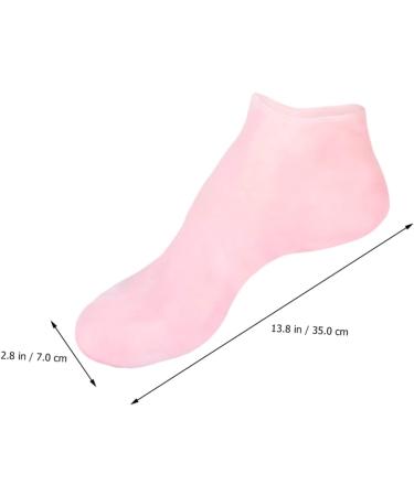 Beavorty 3 Pairs Sock Booties for Women Lotion Spa Moisturizing Gel Booties Moisturizing Heel Sleeves Beauty Care Silicone Gel Skin Protect Soles Sebs Sole Pads Miss High Heel Crack Pink - Buy Online on GoSupps.com