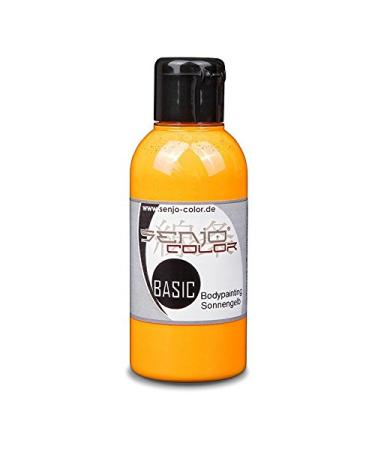 Body painting colors Senjo Color Basic 75ml yellow I face & body paint I carnival Mardi Gras I brush & airbrush paint