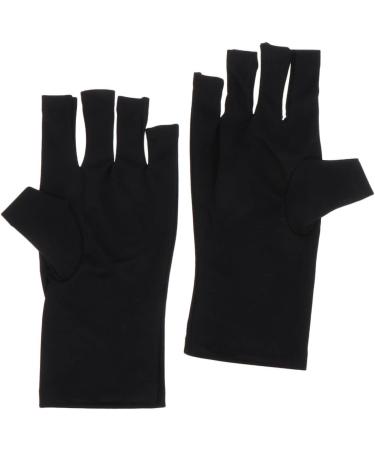 Beaupretty 2 Pairs Nail Gloves Gel Sunblock Gloves Uv Hand Protection Gloves for Nails Sun Gloves for Women Uv Protection Nail Uv Lamp Women's Light Polyester - Buy Online on GoSupps.com