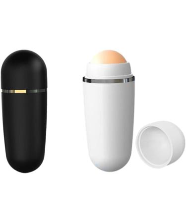Volcanic Oil Absorbing Roller Face Oil Control Stick Facial Skin Care Tool White Manicure Tackle - Buy Online on GoSupps.com