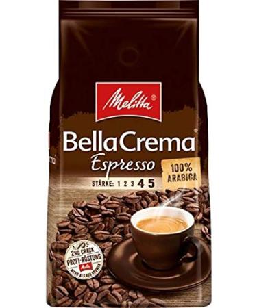 Melitta Melitta BellaCrema Espresso Coffee Beans 8 x 1000 g (8000 g) - 100% Arabic