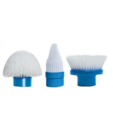 Spin Scrubber Replacement Brushes Replacement Heads Set of 3 (Flat Dome Corner)
