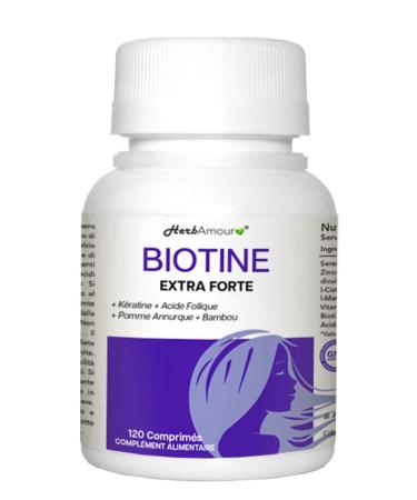 Biotin Extra Strong | Food Supplement For Women | Anti-Loss Strengthening Growth Effect | Vitamins With Keratin Apple Annurca Apple Folic Acid And Bamboo | 120 Tablets