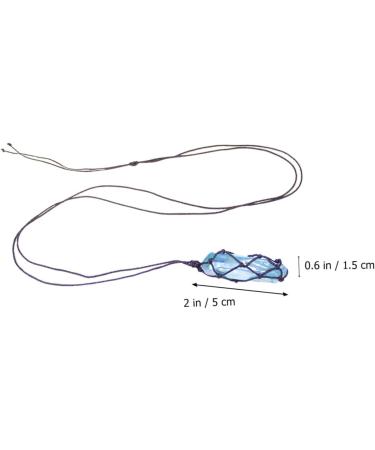Housoutil Decorative Necklace 1pc Woven Mesh Pendant Handmade Necklaces Crystal Rough Stone Neck Chain - Buy Online on GoSupps.com