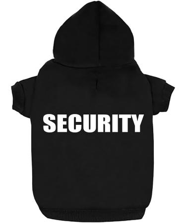 Izefia Dog Hooded Sweater - Premium Cotton Pet Clothing for Small & Medium Dogs - Black Size L - Warm & Cozy Security RDC Jacket - Buy Online on GoSupps.com