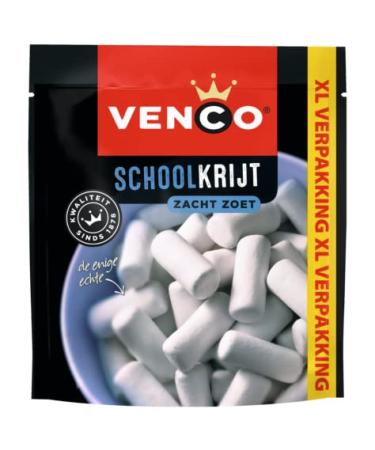 Venco Schoolkrijt XL Filled Drop (Soft-Sweet) 330 g (11.6 oz) 1 bag