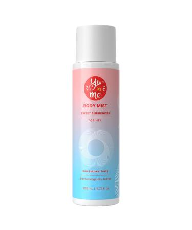 Sweet Surrender Body Mist for Women Long Lasting Fragrance With Rose Musky Fruity Notes Skin Friendly Dermatologically Tested 200ml