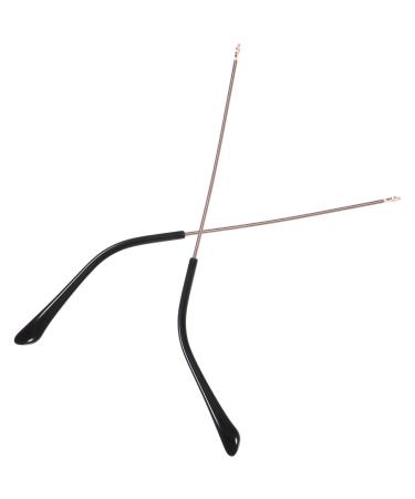 Lurrose 1 pair of universal glasses brack Exchange of the glasses hinge spare parts for glasses glasses arm from replacement for glasses brick glasses arm legs glasses metal sunglasses repair gold