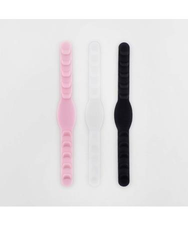 Exceart Masks Retainer - 6 Adjustable Silicone Ear Straps for Mouth Protection (Black & Transparent) | Anti-Slip Ear Extensions for Ultimate Comfort - Buy Online on GoSupps.com