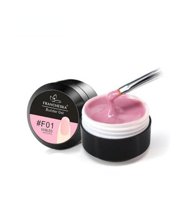 15ml Jelly Nail Extension Gel Pink Clear Pink White Quick Building Sock Off UV LED Phototherapy Varnish Gel Nail Polish - (Color: 1)