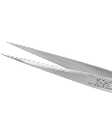 Vetus Stainless Steel Non-Magnetic Pointed Tweezers | Professional Eyelash & Eyebrow Tweezers - Swiss Standard ST-16 - Buy Online on GoSupps.com