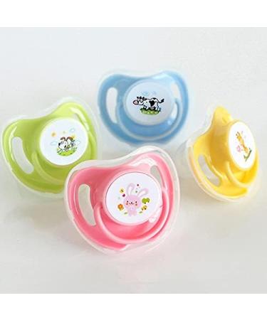 Greatangle-UK Baby Silicone Pacifier - Butterfly Shape with Hygienic Cap & Animal Pattern - Blue | Safe & Stylish Infant Feeding Essentials - Buy Online on GoSupps.com