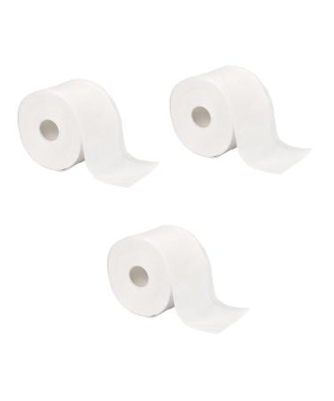 Healvian 3 Rolls Cotton Cosmetic Pads Makeup Accessories Wipe Clean Wipe Towel Make up Removing Pad Disposable Tissue Cotton Pads Accessories for Nail Polish White Thicken