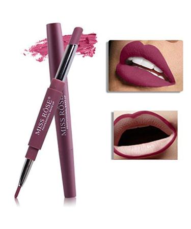 Miss Rose Long-lasting Lip Liner Matte Lip Pencil Waterproof Moisturizing Lipsticks Makeup Contour Cosmetics 02 Sweetgirl