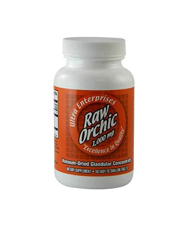 ULTRA ENTERPRISES ULTRA UE THE GLANDULAR PEOPLE Raw Orchic Tablets, 1000 Mg, 60 Count