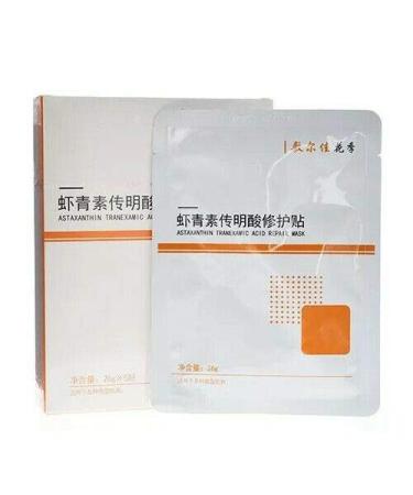 Voolga Astaxanthin Tranexamic Acid Whitening Repair Mask 5pcs