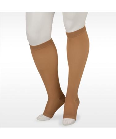 Juzo Basic 4411ad 20-30mmhg Knee-High Open Toe Compression Stocking 3 (III) Beige