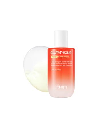 Make P:REM Glutathione PDRN Glow Toner Antioxidant Radiance Booster with Dual Layer Moisture & Smoothing Formula for Sensitive Skin Korean Skin Care 3.38 fl oz 100ml