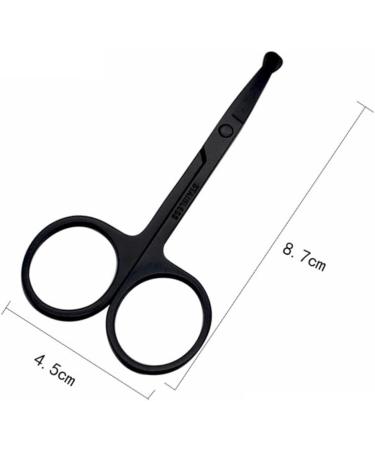 FRCOLOR Stainless Steel Nose Hair Clippers for Men Precision Nose Hair & Eyebrow Trimmer 1pc Vibrissa Grooming Tool - Buy Online on GoSupps.com