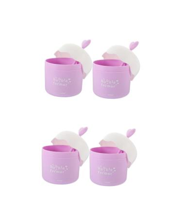 FRCOLOR 4 Pcs Bubbler Portable Bubble Maker Foam Maker Face Bubble Maker Washing Face Foams Maker Cup Portable Foams Maker Cup for Washing Face 1 Count (Pack of 1) Violetx2pcs