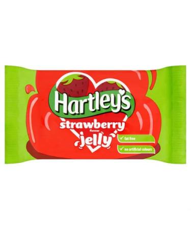 Hartley's Bo te de 12 gel es saveur fraise 135 g