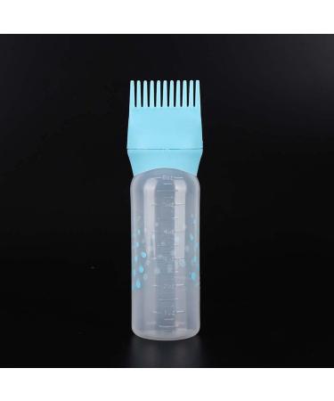 Root Comb Applicator Bottle 170ml Hair Dye Bottle Convenient Shampoo Hair Coloring Dyestuff Applicator Bottle with Comb Teeth (Blue) - Buy Online on GoSupps.com