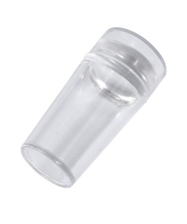 Beatifufu 4 Fully Transparent Handle with Lid Silicone Seal Nails Accessories Jelly Stamper for Nail Art Nail Polish Nail Art Stamping Kit Nail Kit for Manicure Tools Image Plastic