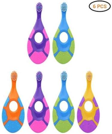 BovoYa 6 Pack Baby Toothbrush - Soft Bristles BPA Free for Toddlers (0-2 Years) - Gentle Oral Care - Buy Online on GoSupps.com