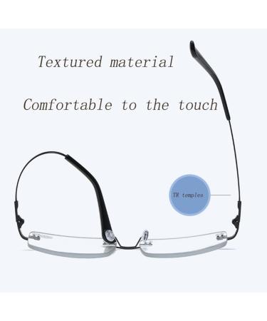 Freaze Ultralight Photochrome Rimless Reading Glasses - Unisex Titanium Multifocus Progressive Lenses (1.0 Size 3.5x) | Comfortable & Stylish International Shipping - Buy Online on GoSupps.com