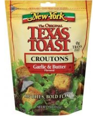 New York Texas Toast Croutons, Garlic & Butter 5 Oz (Pack of 4)