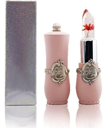 Beauty Flower Crystal Jelly Lipstick Temperature Change Color Lip Balm red - Buy Online on GoSupps.com