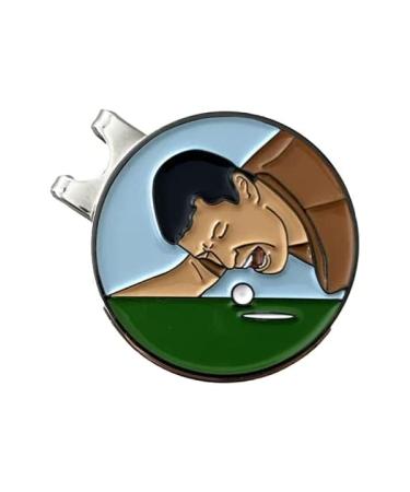Play and Repeat Golf Ball Markers - Funny Great Golf Gift Happy Gilmore Screaming at Ball w/ Magnetic hat clip