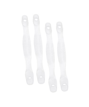 4pcs Big Toe Splitter Nursing Clip Board Socket Tool Household Tools Bunion Splint Bunion Cushion Sleeves Toe Strap Reusable Toe Straps Hammer Toe Strap Transparent 23.5x2.3cm