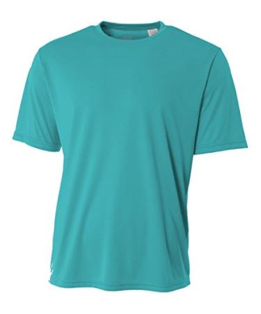 A4 Youth Cooling Performance Crew Short Sleeve Tee Large Teal