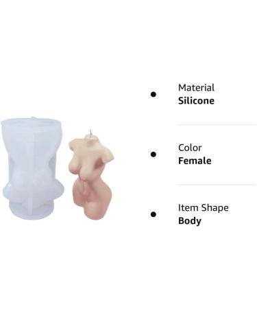 Silicone Female Body Candle Mold for Perfume Candle Making | 3D Art Aromatherapy Plaster Candle | Fragrance Wax Mould for Soap, Resin, Gypsum, Cake Decorating - Buy Online on GoSupps.com