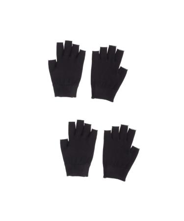 minkissy Gel Gloves 2 Pairs Gloves Mositurizing Glove Whitening Glove Mositurizing Fingerless Glove Spa Glove Hydrating Glove Gel Cosmetic Apparel Moisturizing Hand Gloves