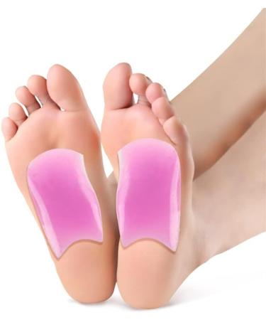 Cushion Heel Inserts for Flat Feet | PU Foot Care for Men | Relief for Plantar Fasciitis & Pain (Medium Rose Bottom - Buy Online on GoSupps.com