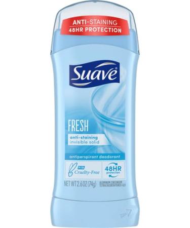 Suave Deodorant Antiperspirant Stick for Women - 48-Hour Odor & Wetness Protection - Fresh 2.6 oz | International Shipping - Buy Online on GoSupps.com