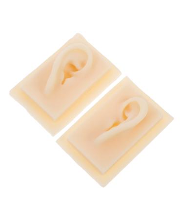FOMIYES 1 Pair Ear Model Ear Presentation Model Silicone Teaching Model Ear Mold Hearing-aid Display Props Ear Display Model