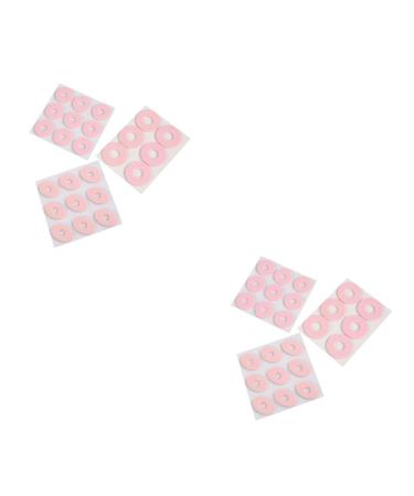 GLEAVI 6 Sheets Foot Corn Removal Heel Stickers Toe Corn Pad Anti-wear Heel Pads Foot Patch Protector Callus Toe Protector Heel Cushion Inserts Shoe Stickers High Heel Pink Emulsion