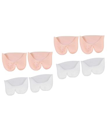 Healeved 4 Pairs Big Toe Protection Toe Cover Pointe Cushion Toe Protector gel with hole